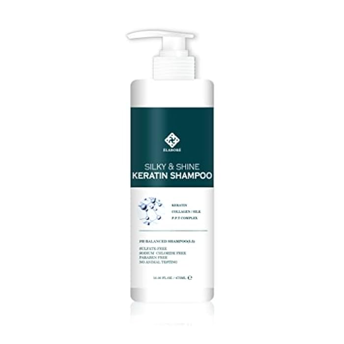 Elabore Silky & Shine KERATIN Shampoo 16.06fl.oz/ 475ml - Image 1