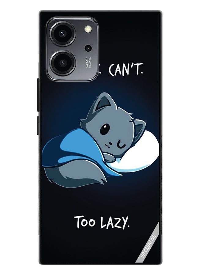 VR CREATIVE Protective Case Cover For Honor 80 SE Sorry Cant Too Lazy Design Multicolour - Image 1