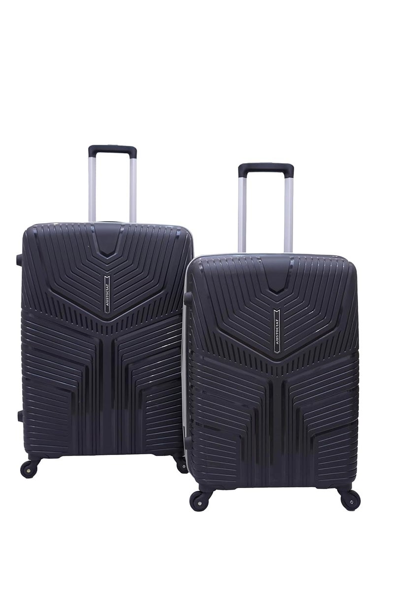 VIP Aristocrat 3 Pc Set Cabin 55 cm (Small),65 cm (Medium),75 cm (Large) 4 Wheels Trolley,Hard Case Lightweight Bag & Combination Lock Suitcase with 7 Years International Warranty (R.Black) - Image 4