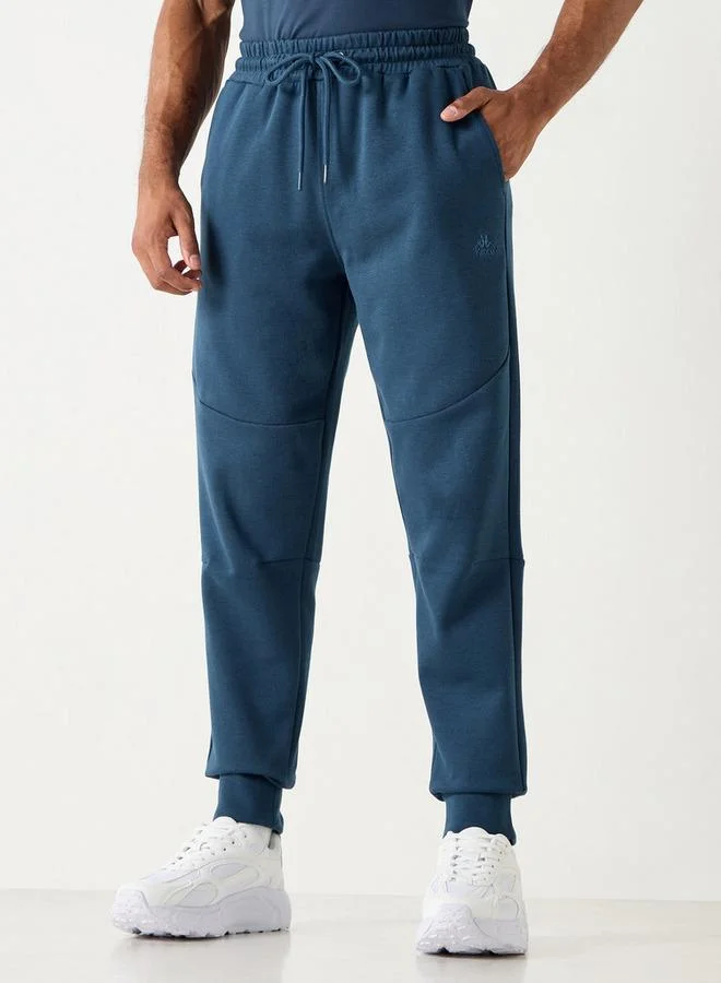 Kappa Panelled Joggers with Drawstring Closure and Pockets
