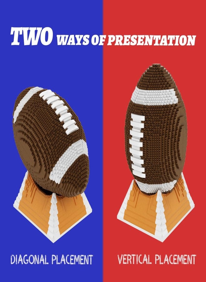 HONLANCH Size 9 Football Micro Building Blocks Set(4752PCS) 1:1 Collect and Display Model,Gift for Adults and Kids - Image 3