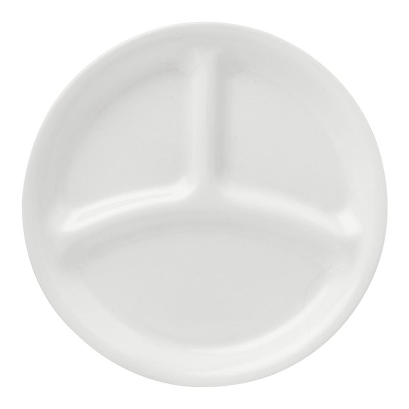 Corelle Livingware Winter Frost White 85 Divided Lunch Plate Set of 4