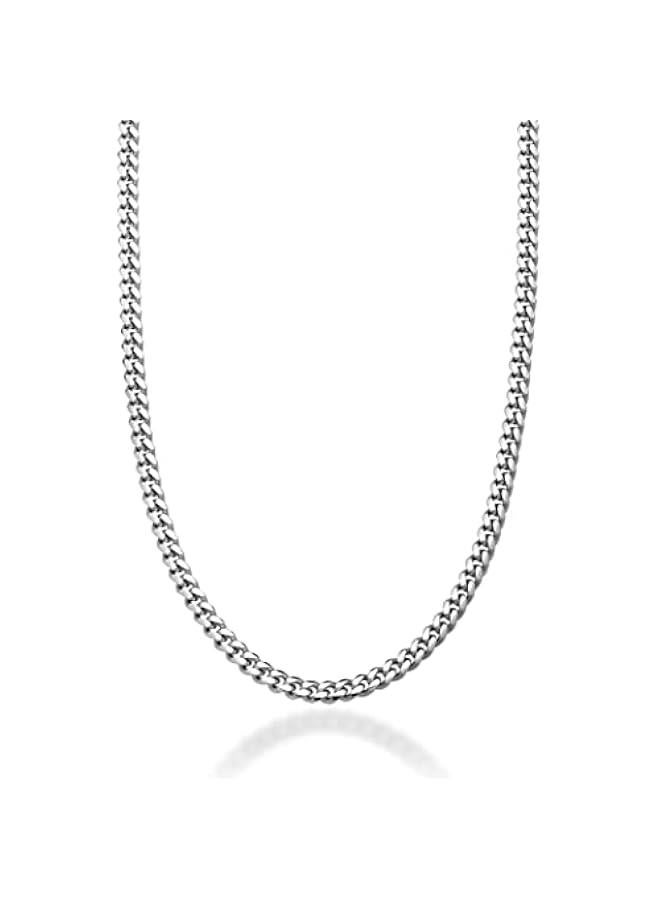 Arabest Italian Heavy 925 Sterling Silver Thick 3.2mm, 5mm, 7mm Curb Cuban Link Chain Necklace for Men Made in Italy - Image 1
