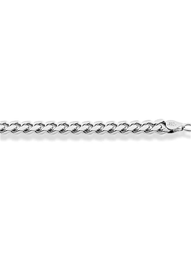 Arabest Italian Heavy 925 Sterling Silver Thick 3.2mm, 5mm, 7mm Curb Cuban Link Chain Necklace for Men Made in Italy - Image 3