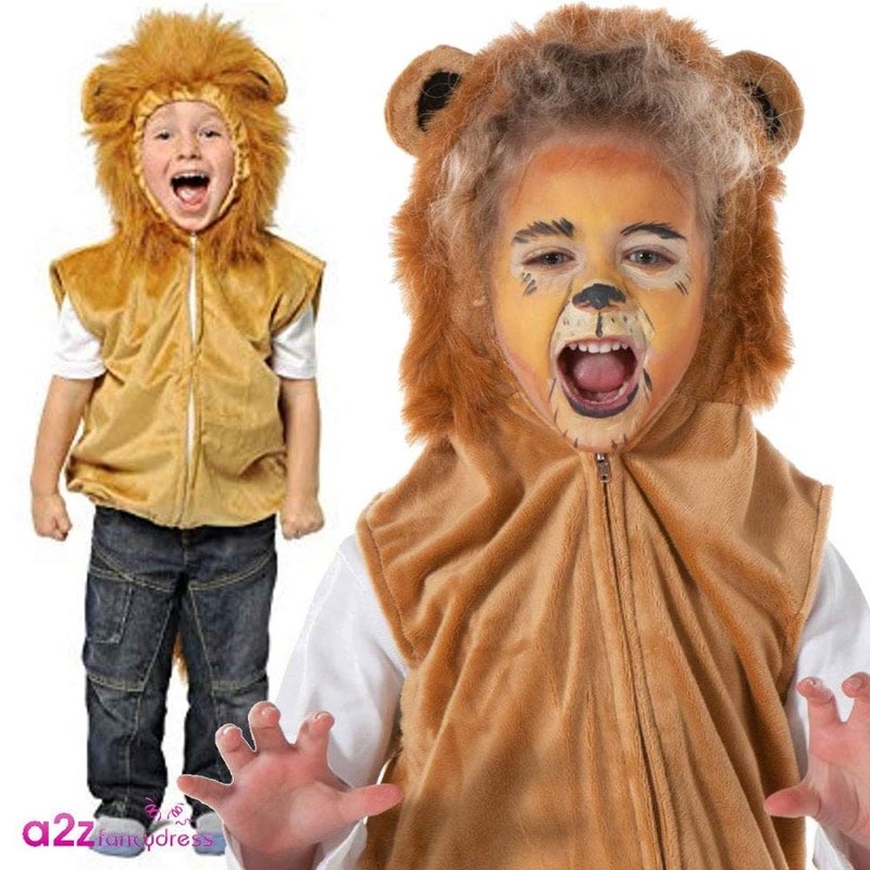 Pretend to Bee 1208 Wild Animal Lion Fancy Dress Costume for Kids, Unisex Child, Brown, 3-7 Years - Image 2