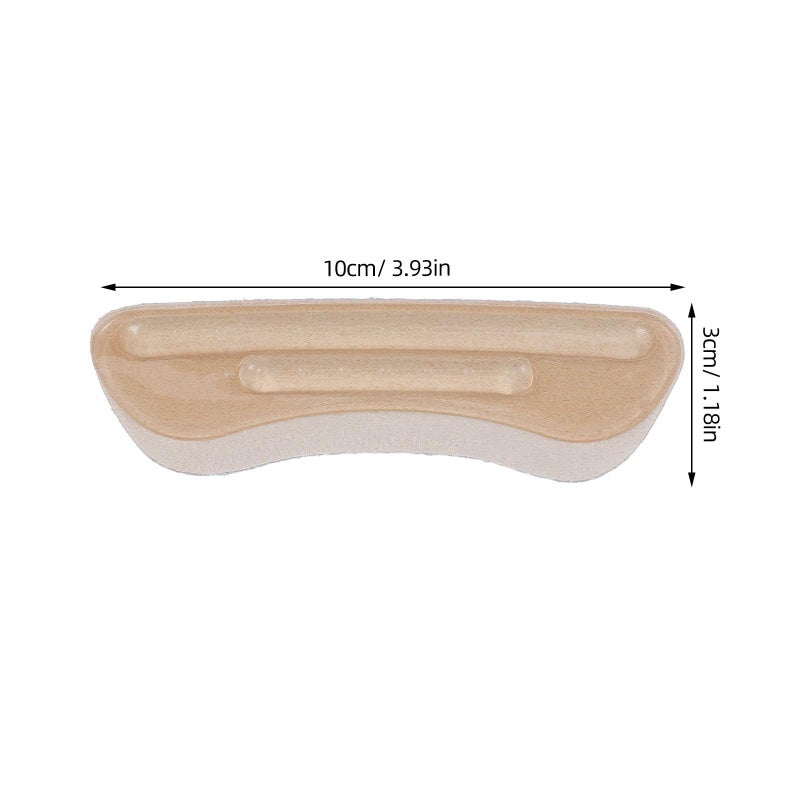 Beige Wear Resistant Self Adhesive Heel Cushions Anti Slip Design For Large Shoes - Image 3