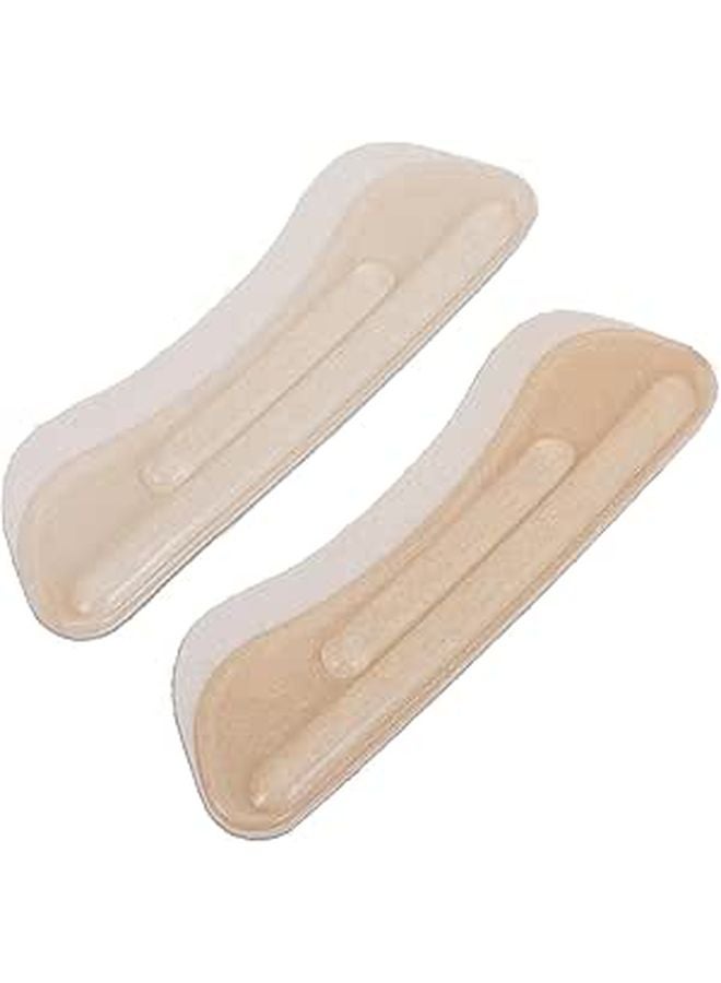 Beige Wear Resistant Self Adhesive Heel Cushions Anti Slip Design For Large Shoes - Image 1