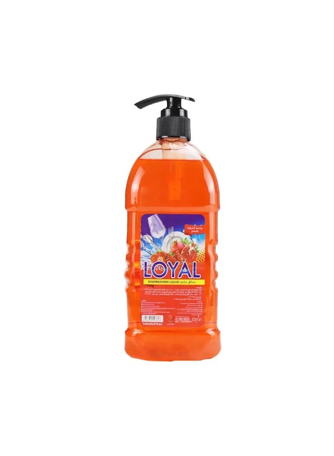 Loyal Dishwashing Liquid with Pomegranate and Strawberry Fragrance- 1 Liter - Image 1