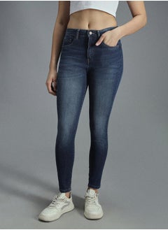 HIGH STAR Skinny Fit High Rise Faded Stretchable Jeans by Styli  - Image 1