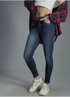 HIGH STAR Skinny Fit High Rise Faded Stretchable Jeans by Styli  - Image 5