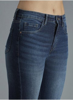 HIGH STAR Skinny Fit High Rise Faded Stretchable Jeans by Styli  - Image 3
