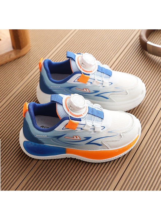 Warrior Kids Running Shoes New Boys Girls Sports Sneakers Wz(cl)- Navy Blue White Size 34 - Image 3