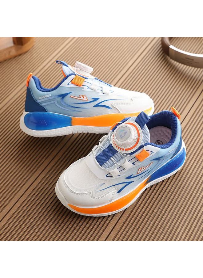 Warrior Kids Running Shoes New Boys Girls Sports Sneakers Wz(cl)- Navy Blue White Size 34 - Image 4