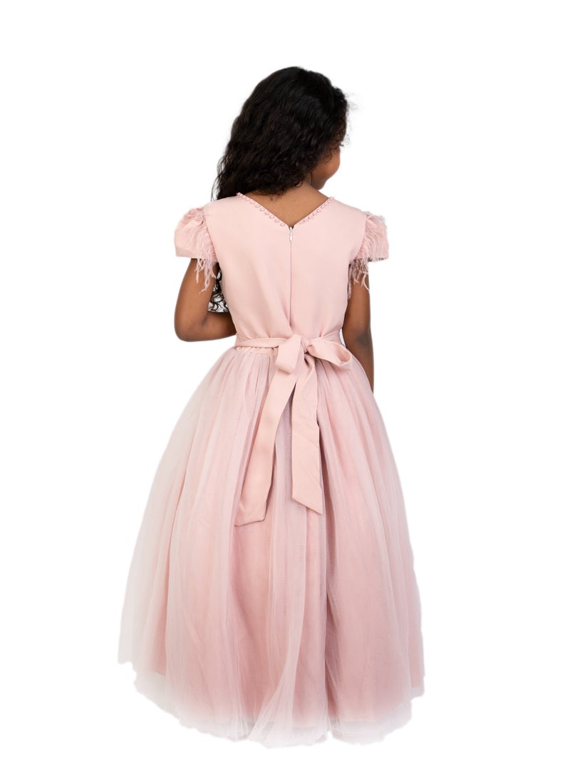 دىدانيالا فستان سهرة مطرز بالدانتيل - Image 3