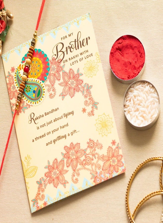 ARCHIES Rakhi Collection For Rakshabandhan | Rakhi For Brother | Rakhi for Bhaiya and Bhabhi | Rakhi Combo Gift Hamper (BUBBLY-TRADITIONAL STYLE RAKHI COMBO) - Image 2