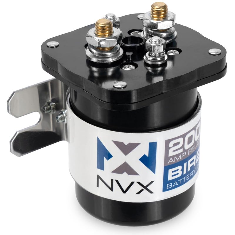 NVX BIR200 200 AMP Battery Relay Isolator and Relay for Cars RVs ATVs UTVs and Boats