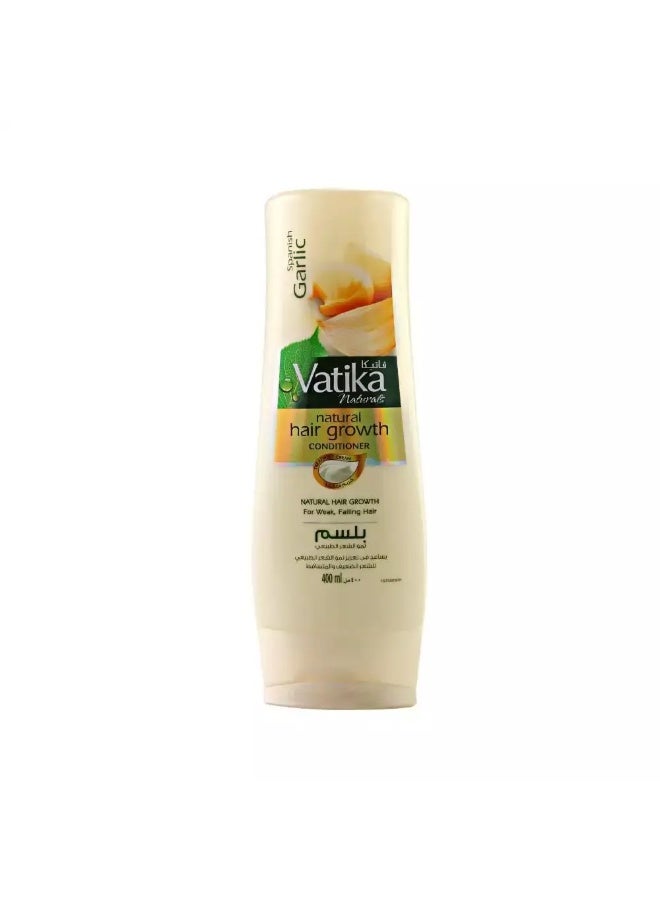 VATIKA Vatika Natural Hair Growth Conditioner Enriched with Spanish Garlic For Weak Falling Hair- 400ml  - Image 1