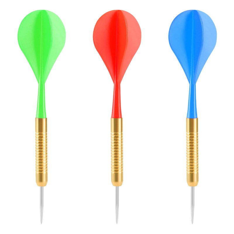 accmor مجموعة أكمور من 18 سهم حديدي، 16 جرام مجموعة سهام معدنية، مجموعة سهام معدنية، سهام معدنية للوحة السهام - Image 2