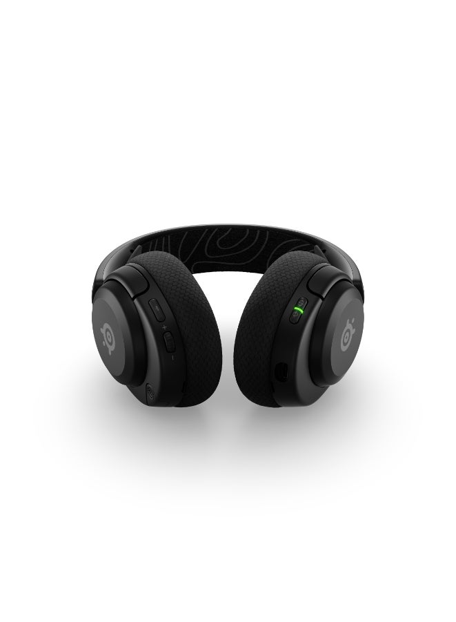 SteelSeries Arctis Nova 5 Wireless Headphones, 40mm Neodymium Drivers, ClearCast Gen 2.x, Retractable Boom, 360° Spatial Audio, Quick-Switch Wireless, Black | 61670 - Image 4