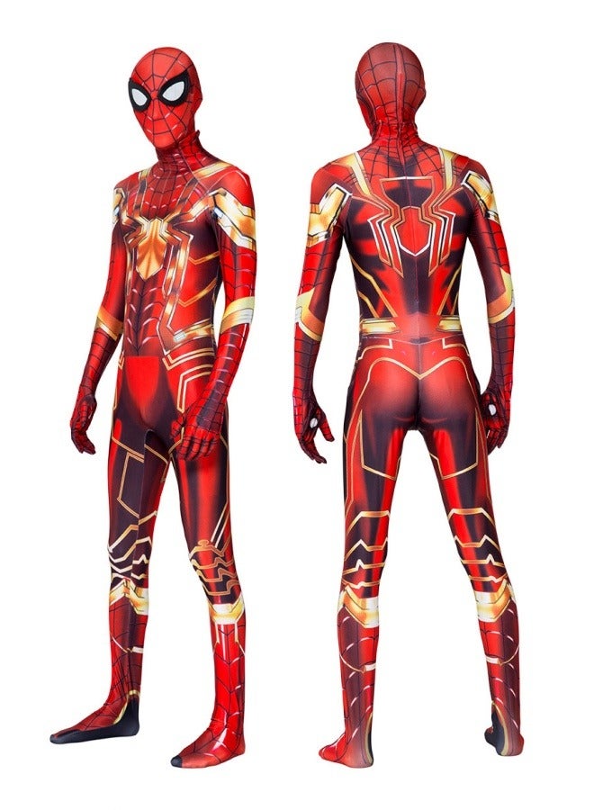 الذهبي كينغ كونغ رقيقة سبايدرمان الجوارب قطعة واحدة لعب الأدوار كوس تناسب حجم الأطفال والكبار حجم الهدايا للجماهير والأصدقاء - Image 2