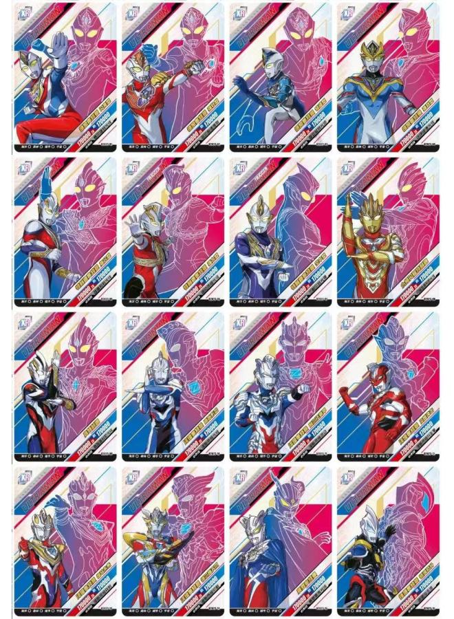 بطاقة جولة ألتمان الأصلية، بطاقة فل ستار الديناميكية ثلاثية الأبعاد، بطاقة HR ذات الرأس الكبير، لعبة بطاقات ألتيميت سيلور 61 للأطفال