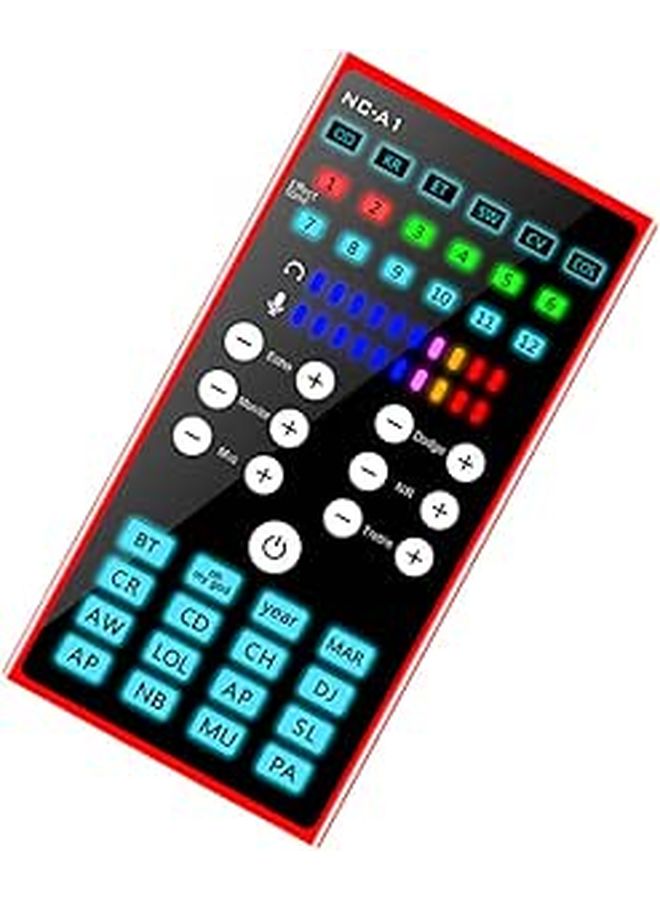 Sound Card Voice Changer With Reverberation Metal Live Broadcast Mixer For Phone Computer Streaming Recording Entertainment Gaming - Image 1