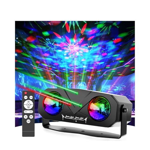 SPOOBOOLA Disco Ball LightParty Disco Strobe Ocean Star Projector Dj Dance Light Sound Activated with Remote Control Stage Rave for Parties Bar Birthday Wedding KTV Christmas Halloween Dancing Dcor - Image 1