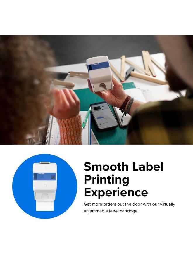 Zebra Technologies Zebra ZSB Series Barcode Labels - Potato Starch-Based, Recyclable Label Cartridge - Versatile, Cloud-Based Adhesive Labels for Printer - 2.25x1" - Image 3