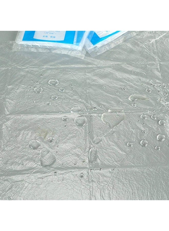 مرايل بوليثين شفافة مقاس 60×95 سم مقاومة للماء للطهي، التقديم، الرسم أو غسل الصحون - 100 قطعة - Image 2