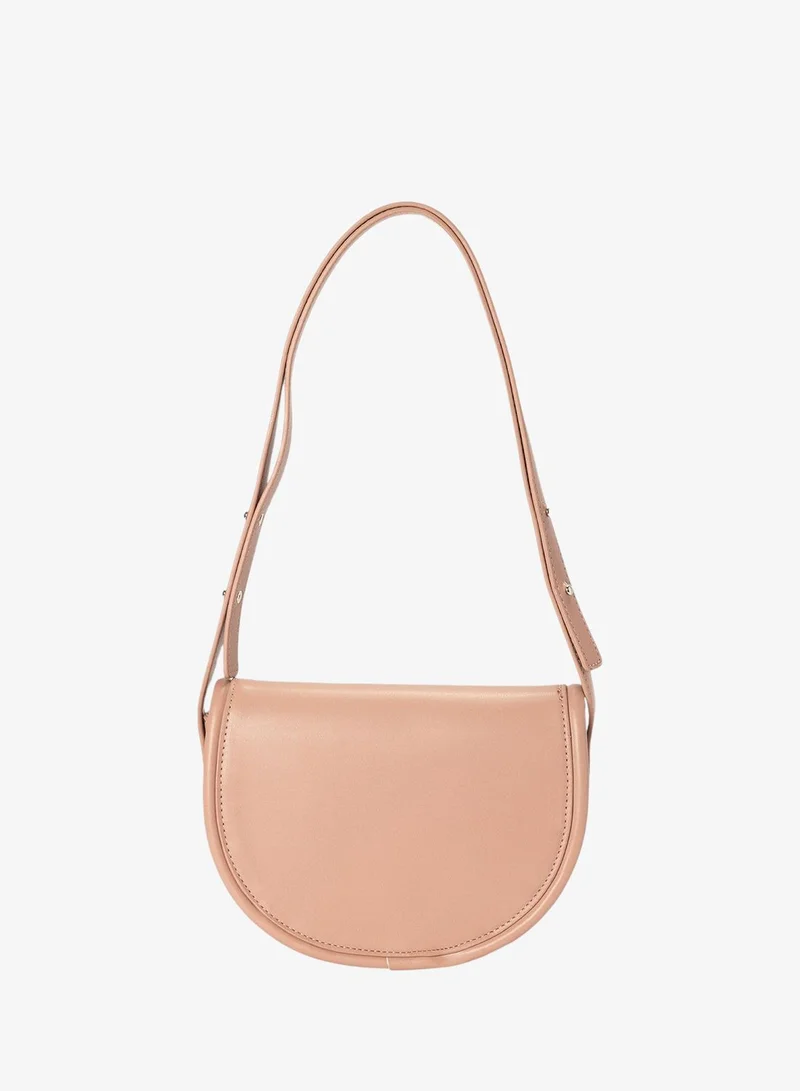 Bata Flap Over Round Shoulder Bag
