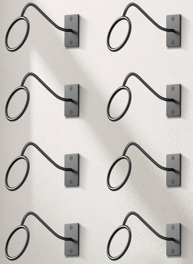 Cinati Cowboy Hat Rack for Wall, 6 Pack Cowboy Hat Holder Wall Mount, Western Rustic Metal Hat Hanger, Hats Hooks, Fedora, Sun Hats,Wide Brim Hat Organizer - Image 1