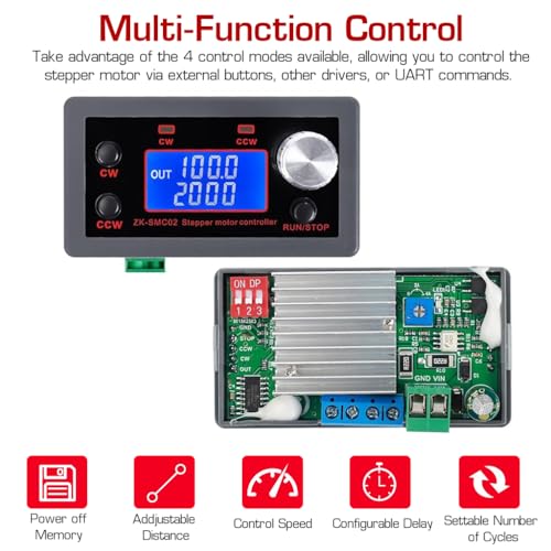 Serplex® Stepper Motor Driver Controller Integrated Board Forward / Reverse Pulse Speed Angle Control Module PLC Serial Communication for NEMA 17 23 Motor - Image 2