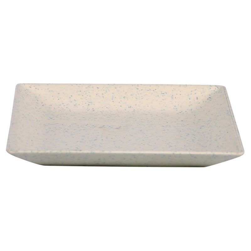 CORNET Polyproplene Small Sqaure Snacks Plate | Microwave Safe | for Snacks | Fancy Plates (Ivory, Set of 4) (5 * 5 * 1 Inches) - Image 2