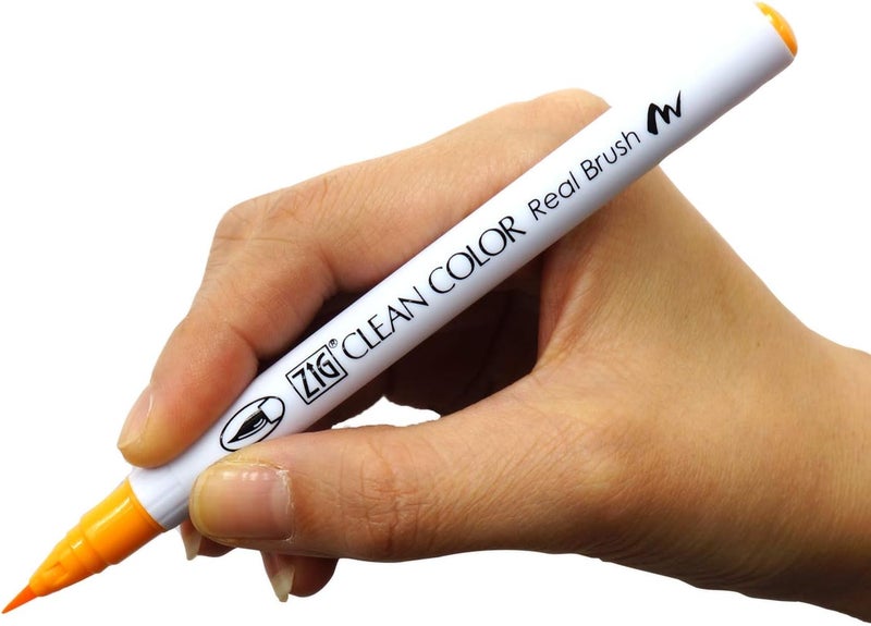 Zig Clean Color Real Brush Pens - Set of 12 Colors for Illustration and Sketching - Image 5