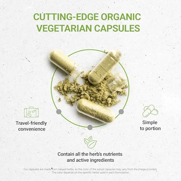 Secrets of the Tribe Red Raspberry USDA Organic Capsules | Certified Organic Vegetarian Capsules, Herbal Dietary Supplement | Rubus idaeus Dried Leaf (120 Count) - Image 2