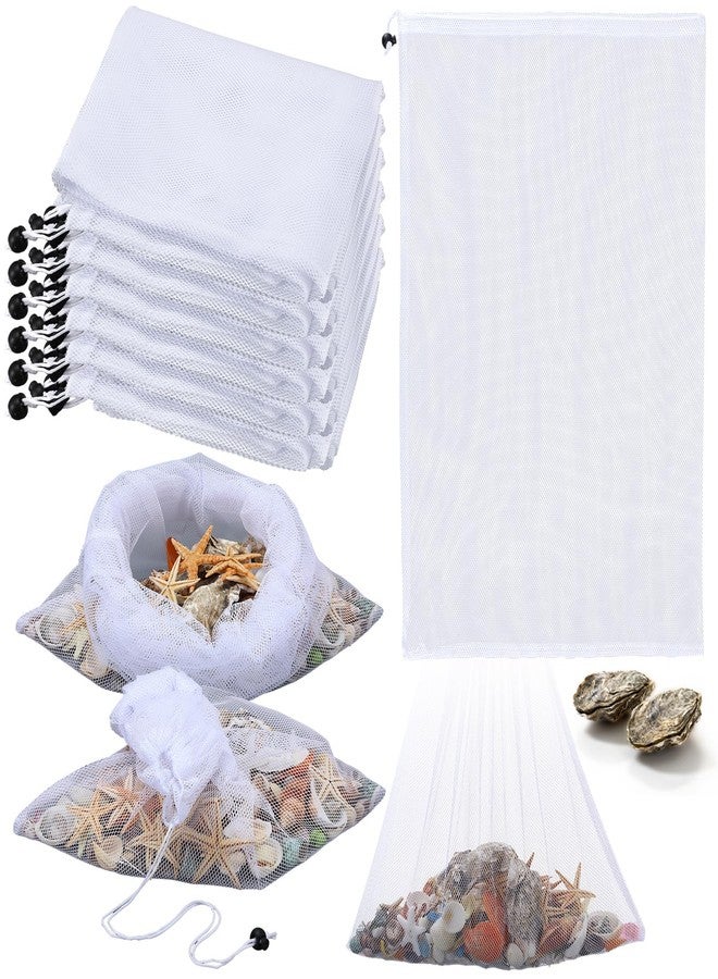 GliCraft 6 Pcs 19" x 30" Seafood Boil Bags Large Reusable Mesh Boiling Bag with Drawstring for Fish, Crab, Shrimp, Crawfish and Veggies - Cooking and Storage Bag - Image 1