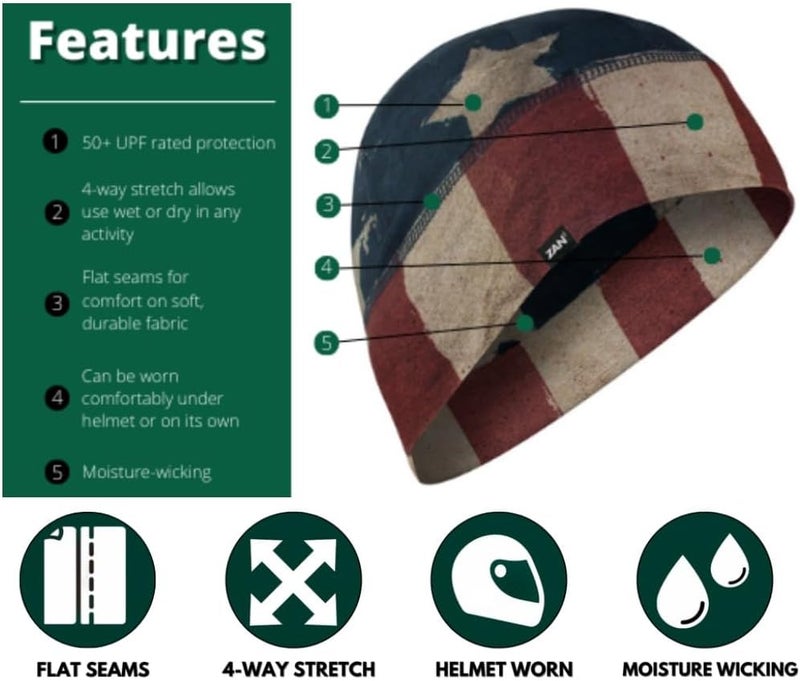 Zan Headgear ® Helmet Liner Beanie SportFlex® Series - Image 3