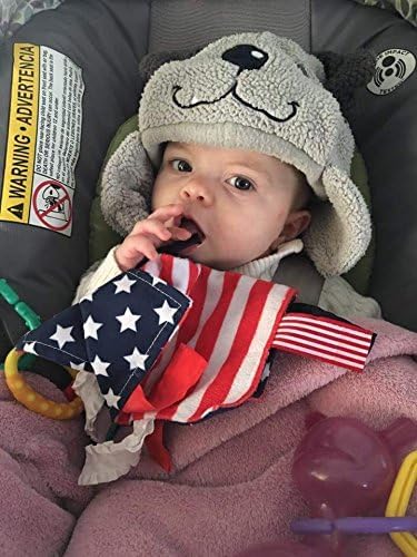 The Learning Lovey Baby Jack  Co 8x8 Flag Lovey Tag Toys for Babies  Baby Crinkle Toys  Crinkle Toys for Baby  Soft  Safe  Learn Shapes  Colors  Ideal Baby Toy  BPA Free wStroller Clip - Image 3