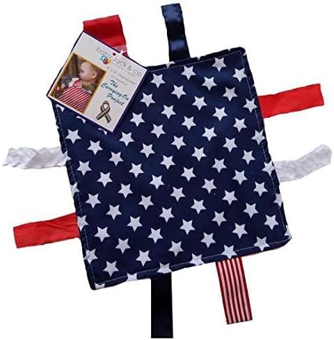 The Learning Lovey Baby Jack  Co 8x8 Flag Lovey Tag Toys for Babies  Baby Crinkle Toys  Crinkle Toys for Baby  Soft  Safe  Learn Shapes  Colors  Ideal Baby Toy  BPA Free wStroller Clip - Image 2