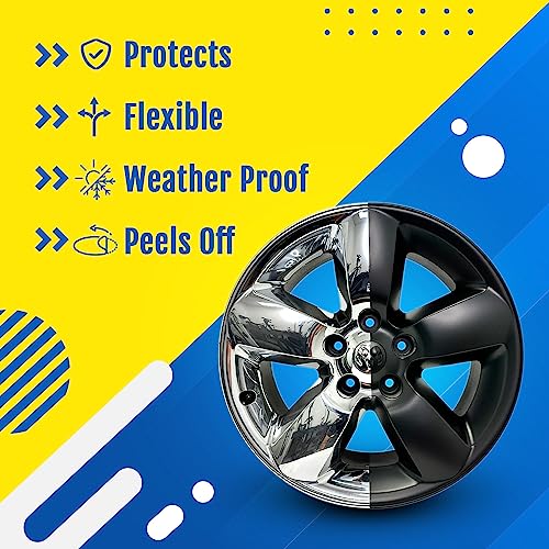 DipYourCar.com EZ Paint - علبة من طلاء السيارات القابل للرذاذ | حماية طلاء قابلة للإزالة للسيارات، العجلات، الزخارف، الشارات | رذاذ باللون الأسود الفائق - Image 2