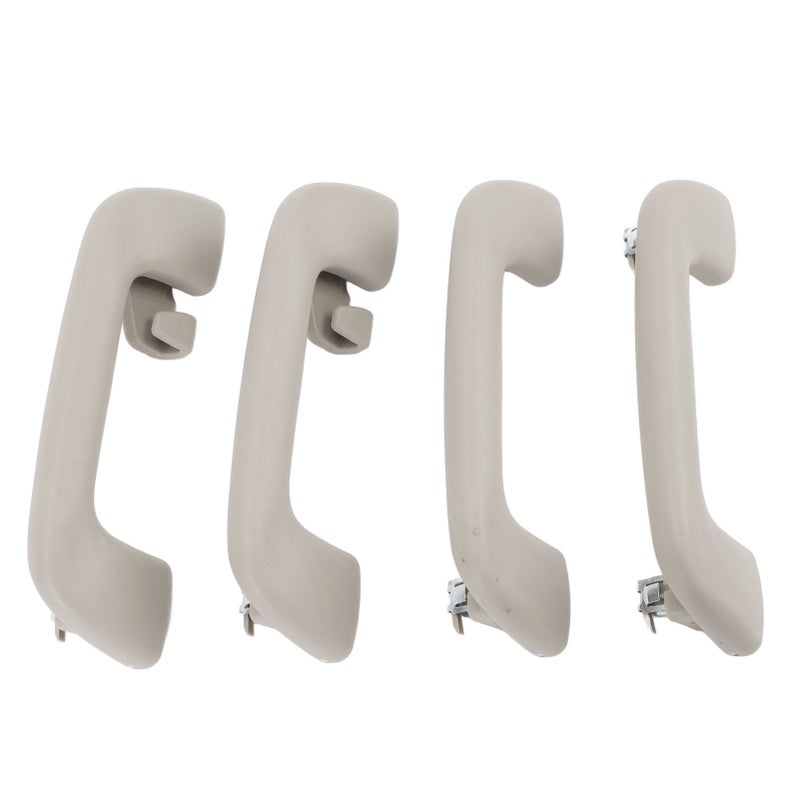 4pcs Auto Roof Pull Handle High Strength ABS Pull Roof Grab Handle Comfortable Grip Interior Roof Grab Handle for Corolla 2007‑2013 Grey - Image 3