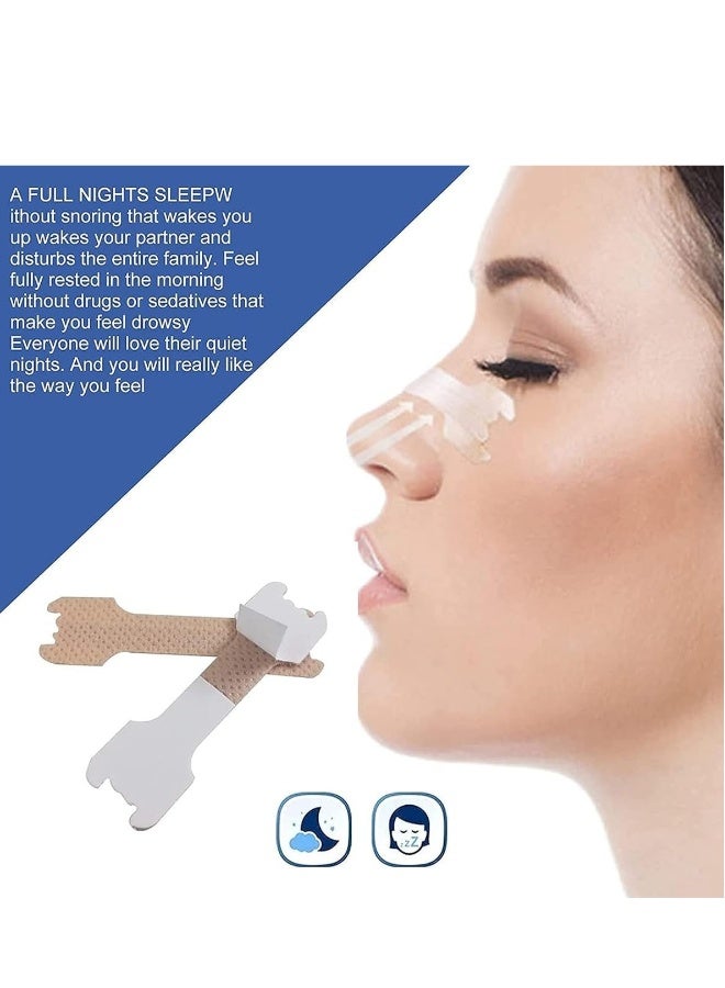 Nasal Strips 100pcs Anti Snore Nasal Strips  Free Nose Strips Universal Adjustable Stop Snoring Sleeping Aid For Snoring Women And Men - Image 3