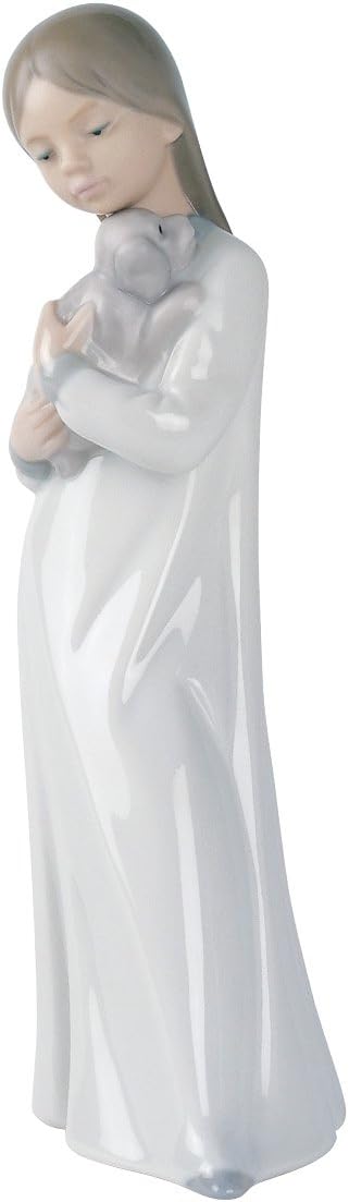 NAO Girl with Dog Porcelain Girl Figure - Image 1
