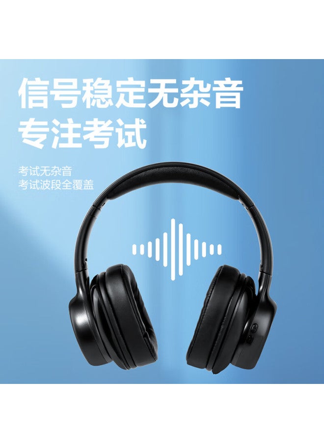 Deli Cet-4, Cet-6, Tem-4, Tem-8 Frequency-adjustable Listening Headphones Headset Bluetooth Lithium Battery Wireless Online Course Student White Lt560 - Image 2