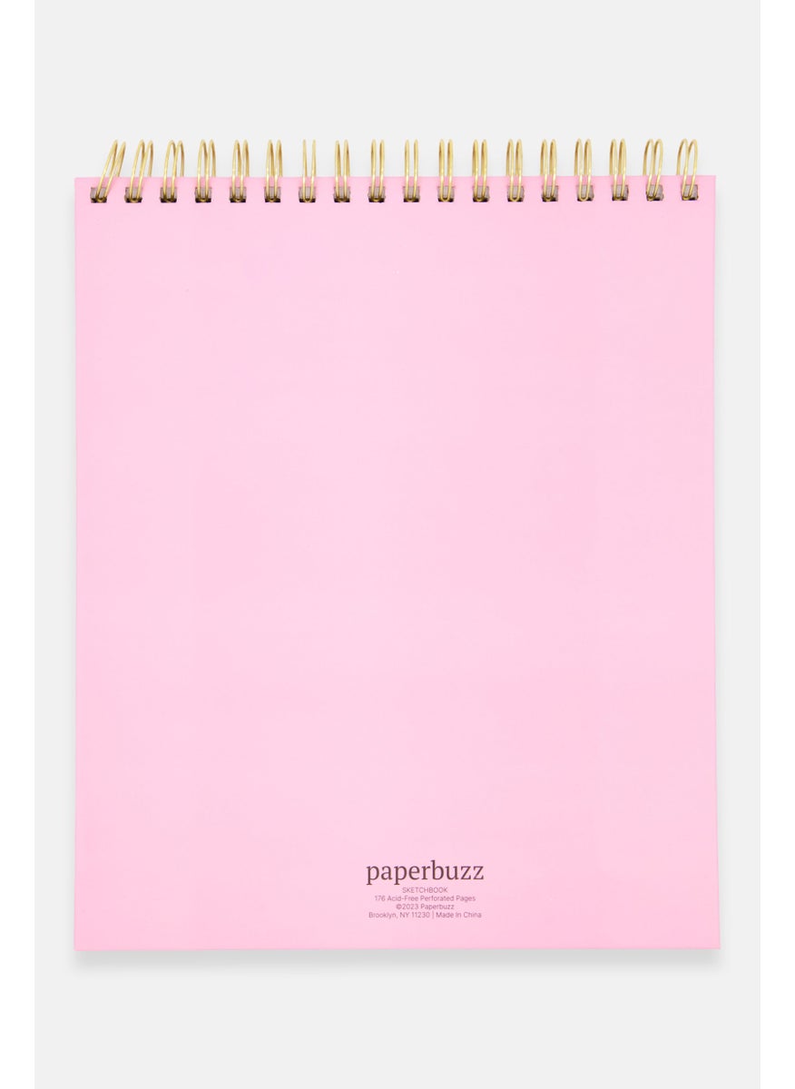 Paperbuzz Personalized Artist Sketchbook 176 Sheets, Pink Combo  - Image 3