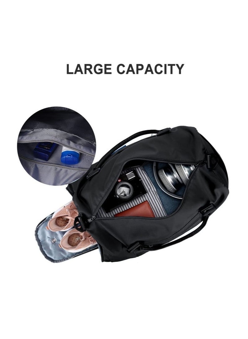 Arabest Travel Duffel Bags for Women,Sport Duffel Bag Large Gym Tote Bag,Waterproof Weekender Shoulder Bag Overnight Bag with Wet Pocket Lightweight Hospital Bag Carry Bag Holdall Bag for Gym Hiking - Image 3