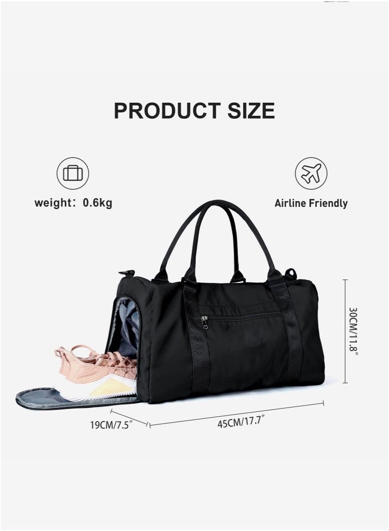 Arabest Travel Duffel Bags for Women,Sport Duffel Bag Large Gym Tote Bag,Waterproof Weekender Shoulder Bag Overnight Bag with Wet Pocket Lightweight Hospital Bag Carry Bag Holdall Bag for Gym Hiking - Image 2