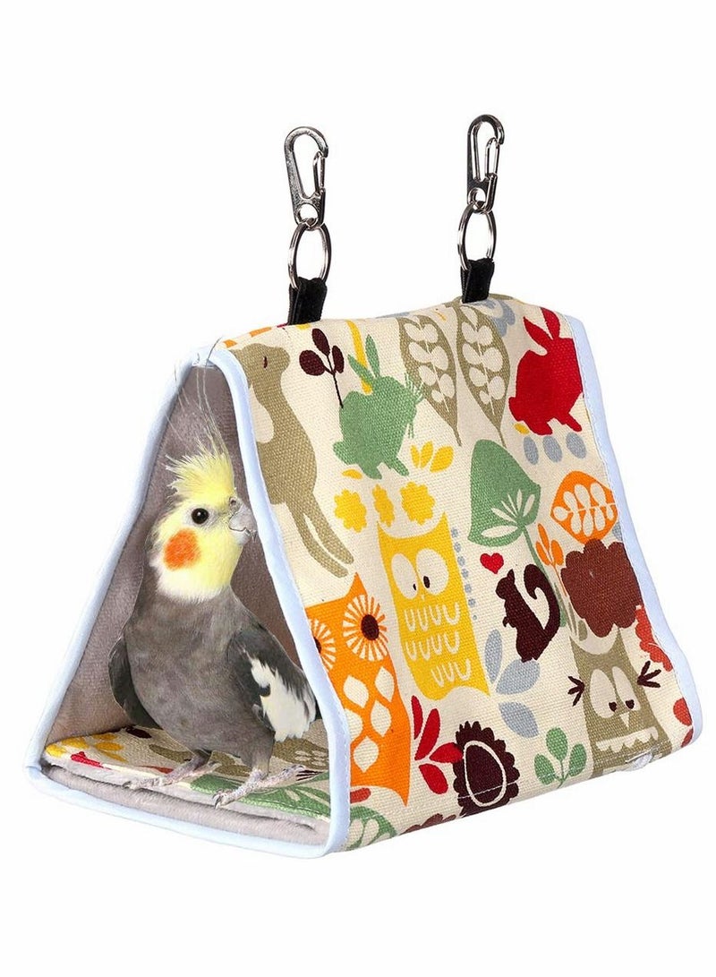 SYOSI Bird Nest Snuggle Hut, Parrot Habitat Cave Hanging Tent for Cockatoo Macaw, African Budgie, Parakeet  - Image 1