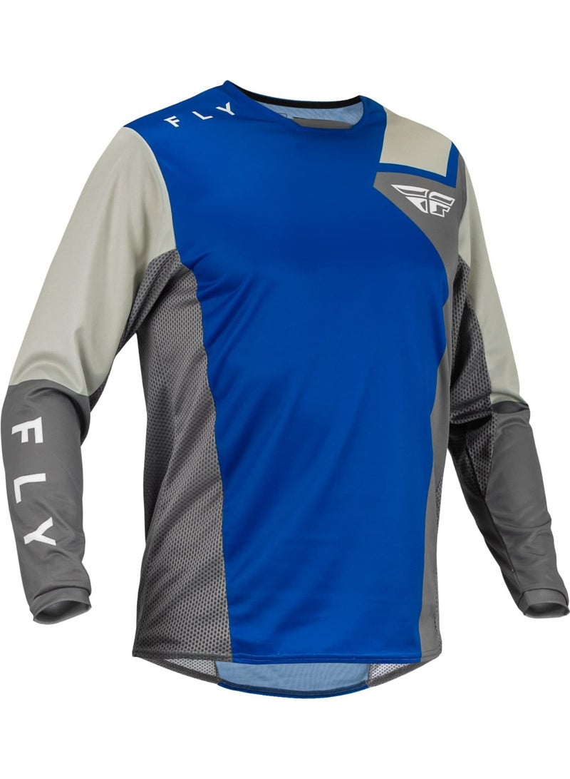 Fly Blue-Grey Colorblock Off-Road Quick-Dry Breathable Riding Jersey size XL