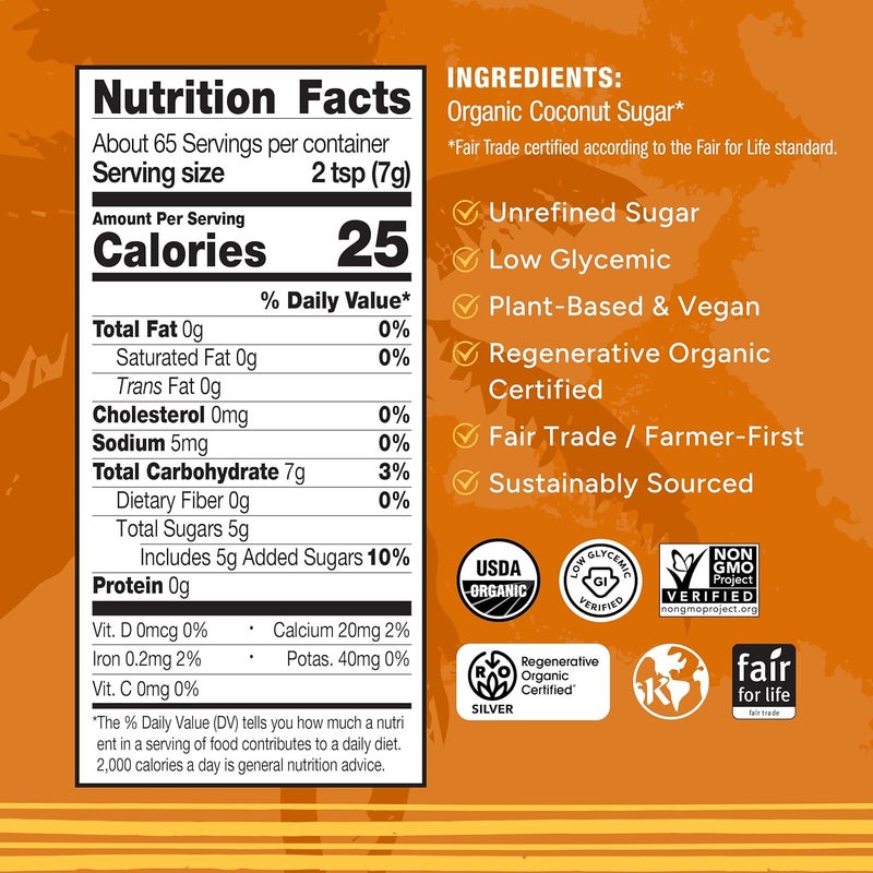 Big Tree Farms Organic Brown Coconut Sugar - Image 2